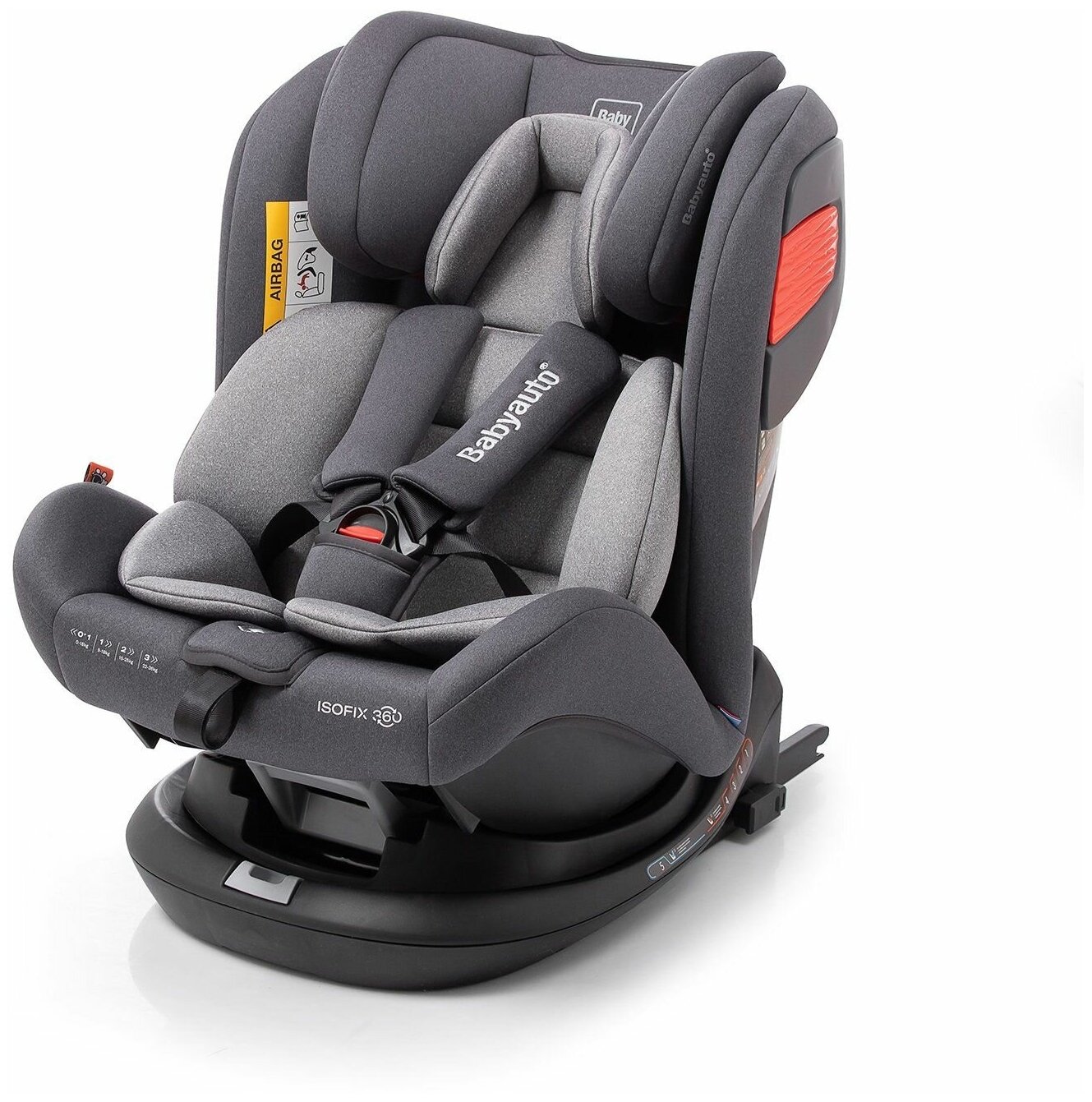 Детское автокресло BabyAuto Giroto 360 Anthracite