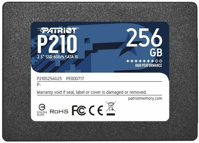 Твердотельный накопитель Patriot Memory P210 256Gb P210S256G25