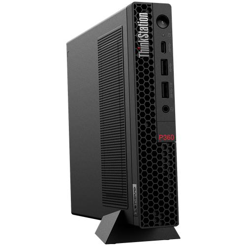 Системный блок Lenovo ThinkStation P360 Tiny Core i9-12900T/16GB/512GB SSD/T1000 8Gb/DOS/NoODD/черный (30FA00JWCD)