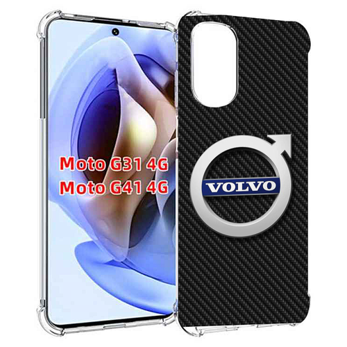 Чехол MyPads вольво volvo 3 для Motorola Moto G31 4G / G41 4G задняя-панель-накладка-бампер