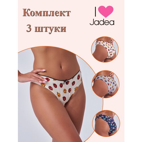 Трусы Jadea, 3 шт., размер 2, мультиколор