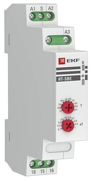 Реле времени для распределительного щита EKF RT-SBE12-240В