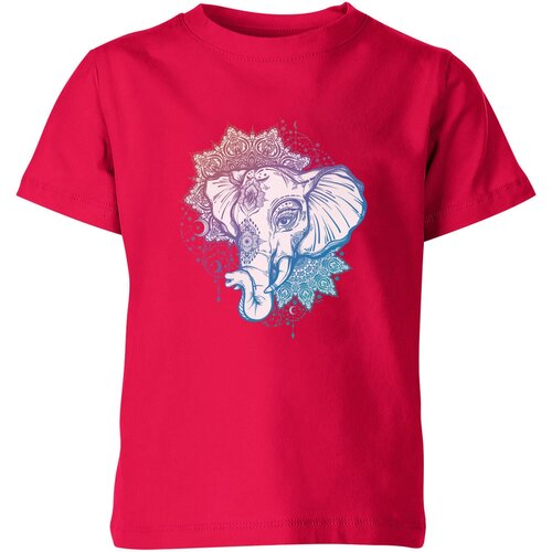 Футболка Us Basic, размер 14, розовый мужская футболка мандала слон 2xl темно синий