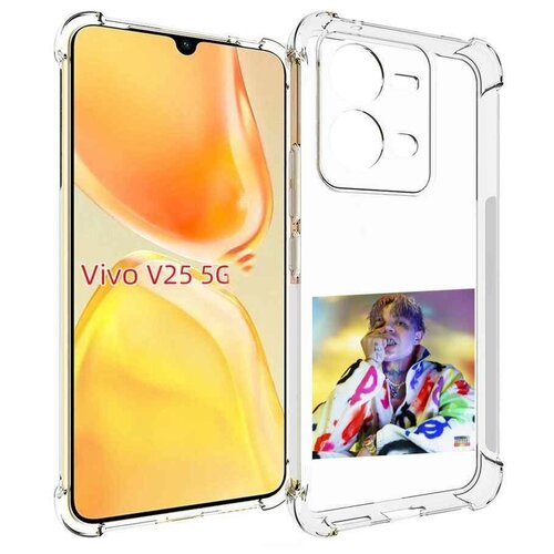 Чехол MyPads Sayonara Boy Oраl Элджей для Vivo V25 5G / V25e задняя-панель-накладка-бампер