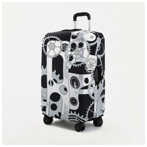 фото Чехол для чемодана сима-ленд, текстиль, черный