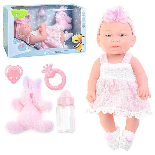 Пупс DF14-009G с аксессуарами, в коробке