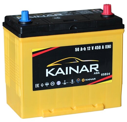 Аккумуляторная батарея KAINAR 65B24LS 6СТ50 азия обратная