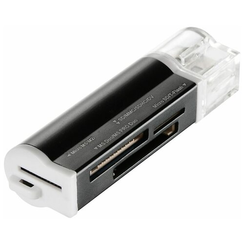 Устройство чтения карт памяти USB2.0 Buro BU-CR-3101 черный кронштейн для монитора buro bu m042 d черный