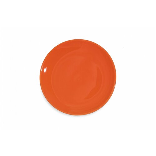 Тарелка круглая Coupe d-27 см.,фарфор,цвет оранжевый, Lantana, SandStone