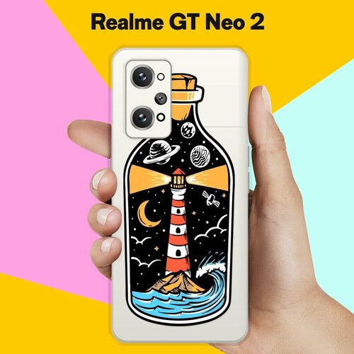 Силиконовый чехол на Realme GT Neo 2 Бутылка / для Реалми ДжиТи Нео 2 силиконовый чехол на realme gt neo 2 реалми gt нео 2 розовое утро