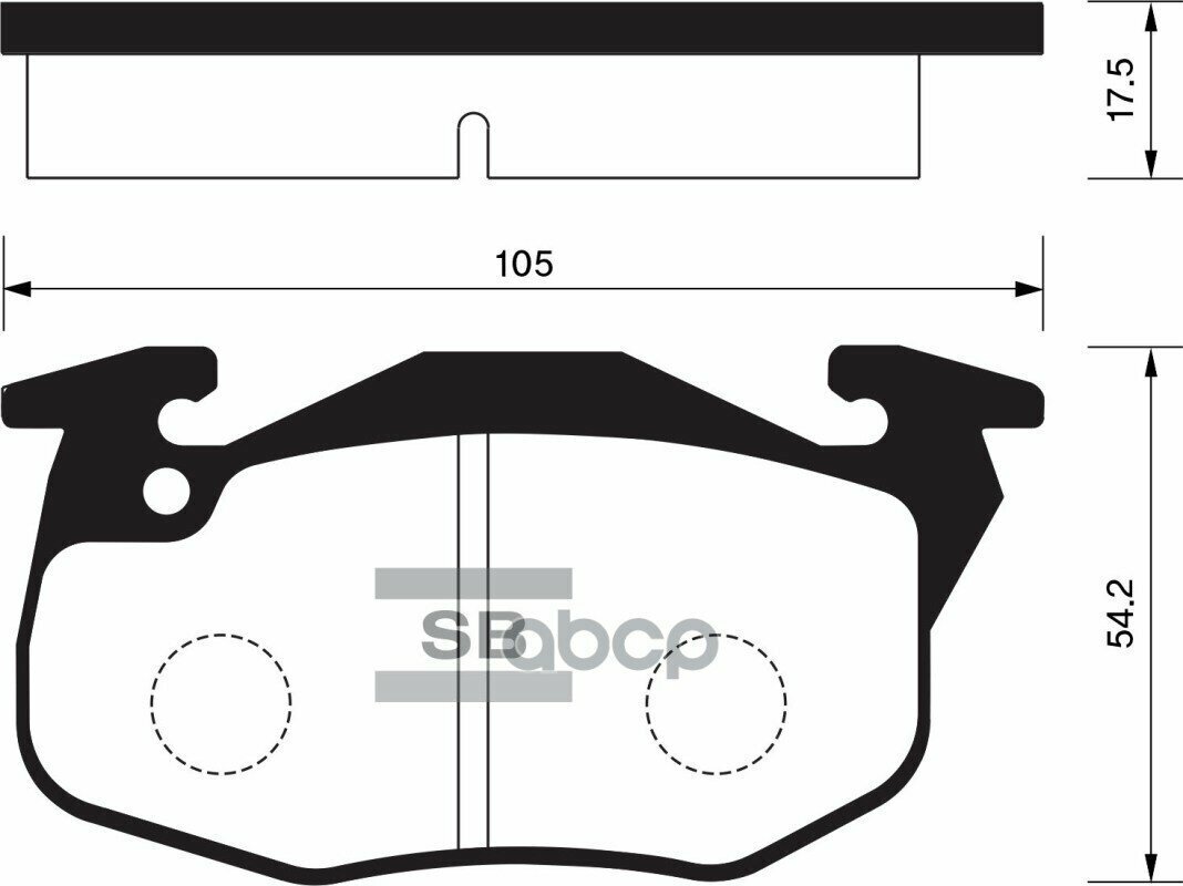 Колодки Передние Renault 19 I Sp2003 Sangsin brake арт. SP2003