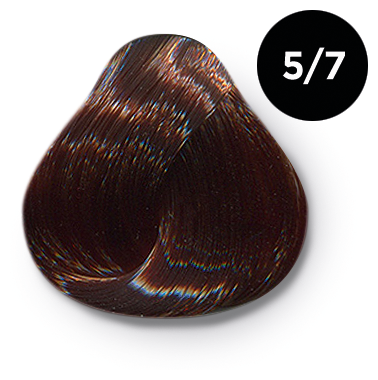 Краска для волос Ollin Professional Performance Крем-краска перманентная 60мл, Цвет 5-7 Светлый шатен коричневый