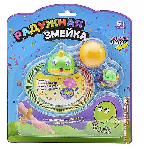 Интерактивная игрушка Oubaoloon Змейка, на батарейках, на листе (5501)