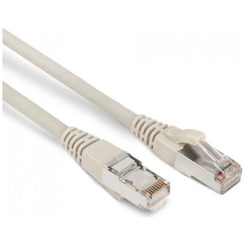 Патч-корд Hyperline PC-LPM-STP-RJ45-RJ45-C6-5M-LSZH-GY U/FTP, экранированный, Cat.6, LSZH, 5 м, серый кабель витая пара патч корд hyperline pc lpm stp rj45 rj45 c6a 0 5m lszh gy 0 5m