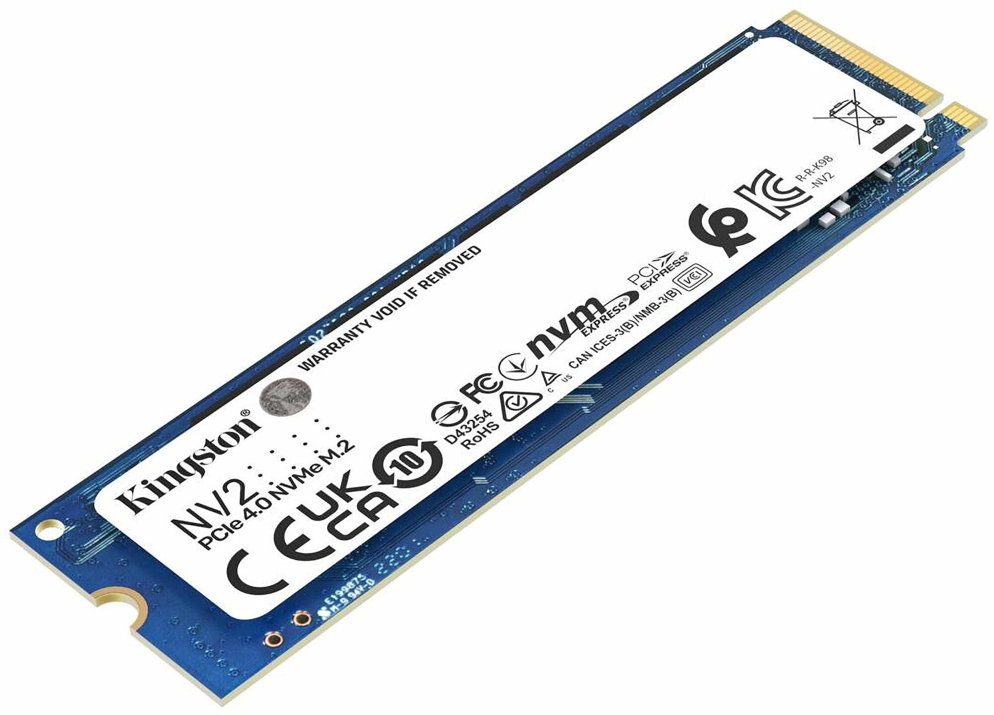 Накопитель KINGSTON SSD M.2 NV2 2TB PCIe 4.0 x4 3D NAND TLC (SNV2S/2000G) - фотография № 8