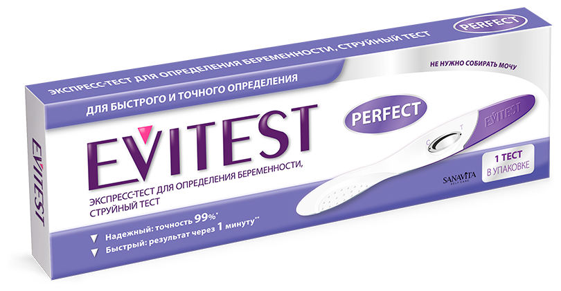 Тест на беременность Evitest perfect 1 шт