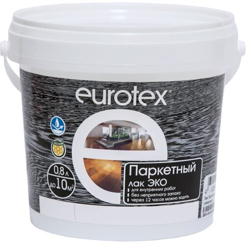Лак вд паркетный eurotex эко 08л полуматовый арт80122 2368₽