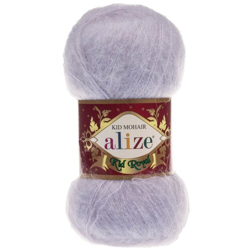 Пряжа Alize Kid Royal Mohair 50г 500м 62%мохер 38%полиамид 1 моток цвет серый 224