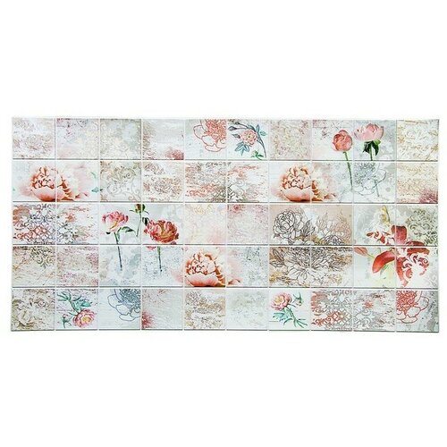 Панель ПВХ плитка Романтика 485х960 для дома 699₽