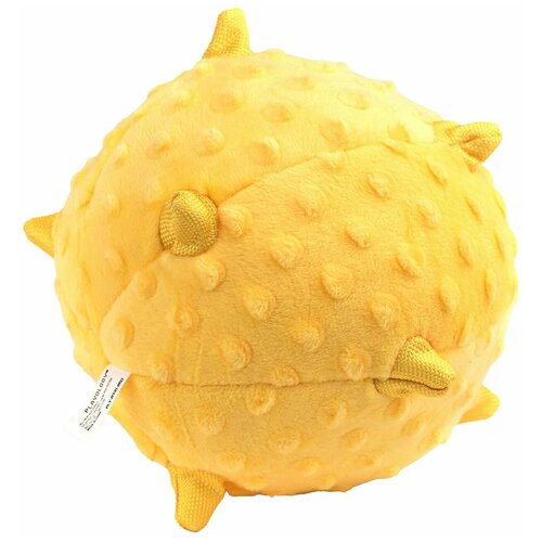 Playology сенсорный плюшевый мяч для щенков PUPPY SENSORY BALL 15 см с ароматом курицы, желтый