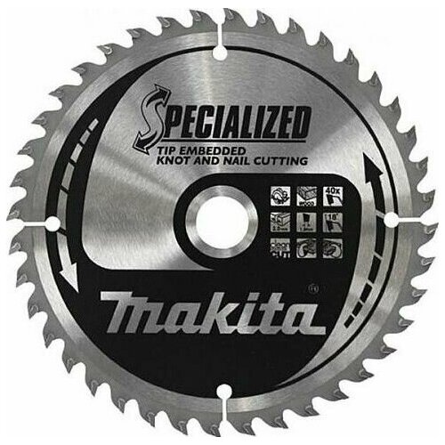 Пильный диск универсальный MAKITA 270x30x1.8x40T для демонтажных работ B-35324