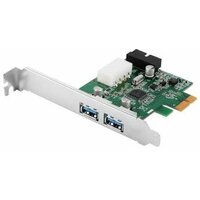 Контроллер PCIe x1 v2.0 (VIA VL805) USB 3.2 Gen1x1, 2xUSB-A + 2x19-pin | ORIENT VA-3U2219PE