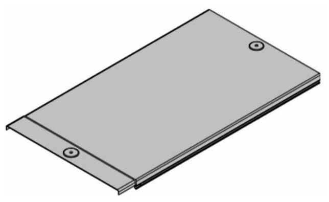 DKC Крышка для лотка осн.400 L3000 сталь 0.6мм с заземл. оцинк. DKC 35526 - фотография № 2