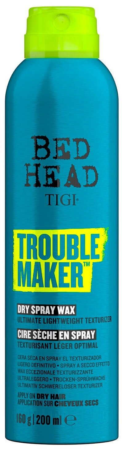 Текстурирующий воск-спрей для волос Tigi Bed Head Trouble Maker Dray Spray Wax 200 мл .