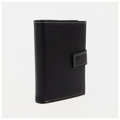 Портмоне Caiman, на кнопках, черный