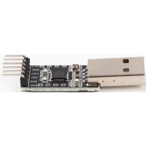 Модуль преобразователь интерфейсов USB - TTL UART 5-pin GSMIN на базе CP2102 (Черный)