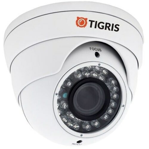 Видеокамера Tigris TI-VP2M IP уличная купольная антивандальная 3.6. 1/3 Sony Exmor IMX222, Ambarella A5S66, 2.4 мегапикселя