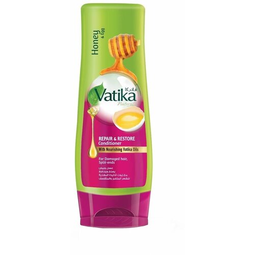 Dabur Vatika Кондиционер Мед и яичный протеин восстанавливающий Vatika Repiair & Restore Conditioner / Дабур Ватика / 400 мл