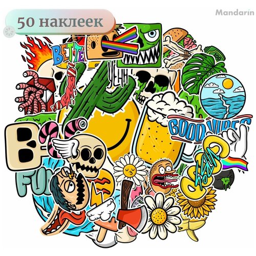 Наклейки - Монстры (2) - 50шт.