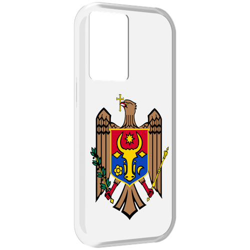 Чехол MyPads герб-молдовы для OnePlus Nord N20 SE задняя-панель-накладка-бампер