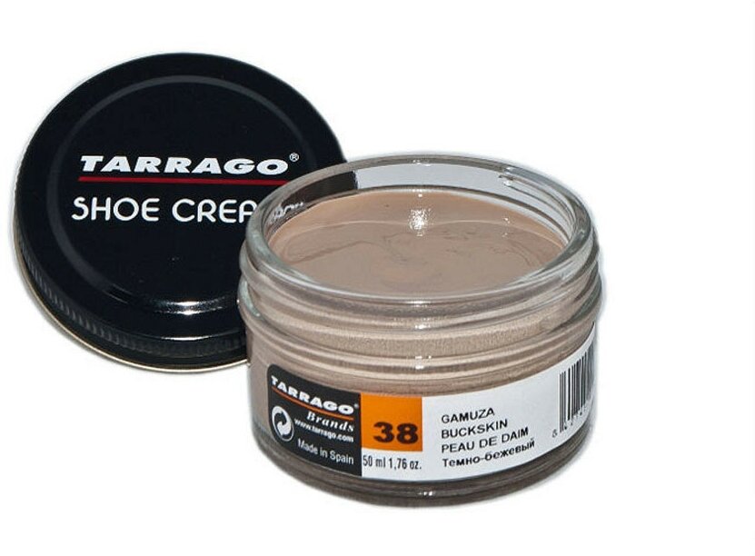 Крем для обуви Shoe Cream TARRAGO, цветной, банка стекло, 50 мл. (038 (buckskin) оленья кожа) - фотография № 11