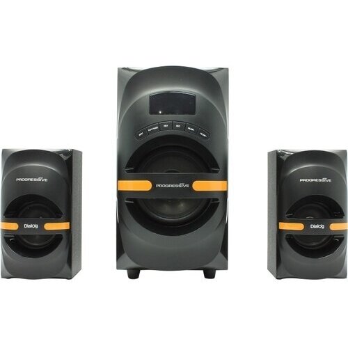 Dialog Progressive AP-210B BLACK (2.1, 30W+2*15W RMS, Bluetooth, USB+SD reader)