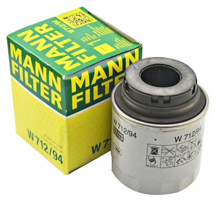 Масляный фильтр MANN-FILTER W 712/94