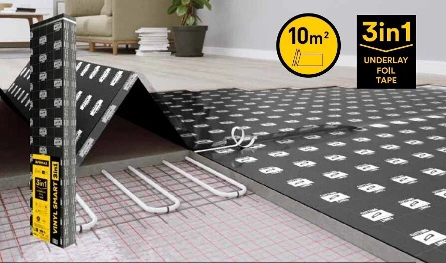 Подложка Afirmax Vinyl Smart 3в1для LVT click