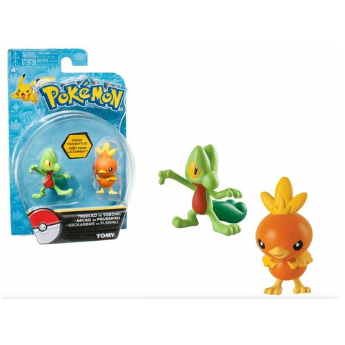 Набор фигурок Покемон трикко и торчик Pokemon TREECKO vs TORCHIC Tomy takara tomy pokemon doll treecko genuine japan version mc treecko action figure collections pocket monster