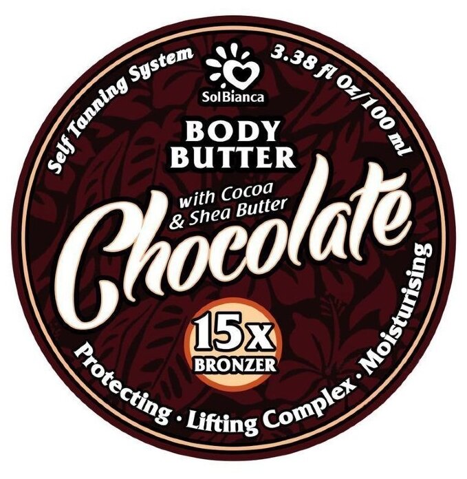 Масло для автозагара SolBianca твердое Chocolate body butter