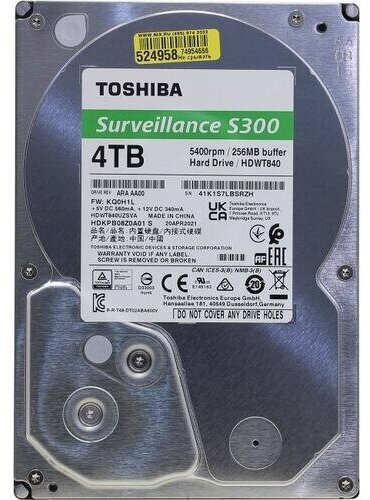 Жесткий диск HDD Toshiba SATA-III 4Tb (HDWT840UZSVA) - фото №8