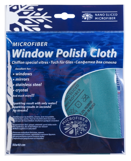 Салфетка Microfiber Window Polish Cloth для стекла 40х50 см