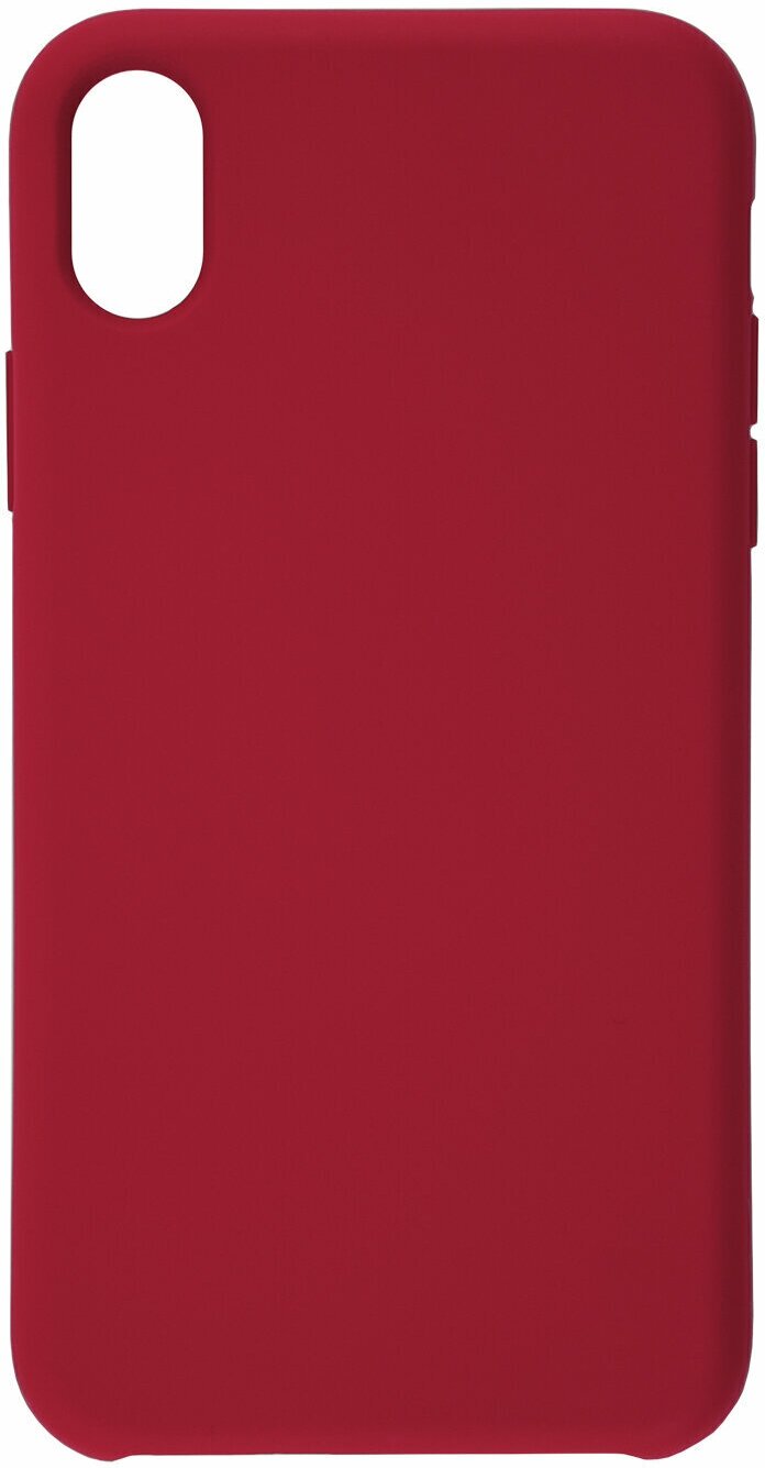 Защитный чехол-бампер на iPhone XS Max; красный/ Накладка на Айфон ИксЭс Макс/ Силиконовый чехол на iPhone XS Max/ Накладка на смартфон/ Apple/Эпл