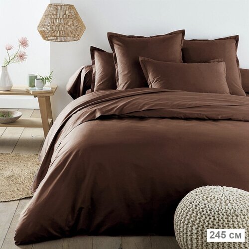 Л-Текстиль Постельное белье Hilari цвет: шоколадный (евро)