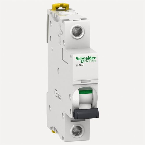 Изображение товара Автоматический выключатель Schneider Electric Acti9 iC60N, 1 полюс, 6A, 6kA, тип B, ширина 1 DIN-модуль