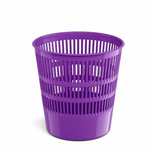 Корзина для бумаг сетчатая пластиковая ErichKrause Vivid, 12л, фиолетовый