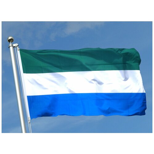 Флаг Сьерра-Леоне 90х135 см флаг сьерра леоне 70х105 см