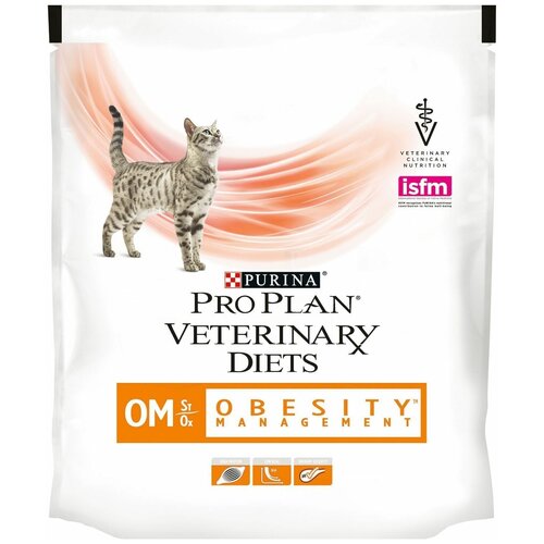 Pro Plan Veterinary Diets OM St Ox Сухой корм для взрослых кошек, для снижения избыточной массы тела, 350 гр