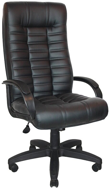 Офисное кресло Атлант Мп экко кожа черная