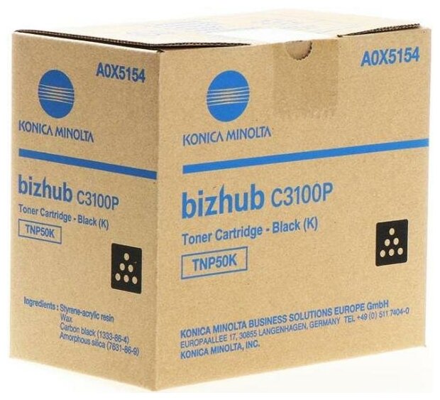 Тонер Konica-Minolta bizhub C3100P черный TNP-50K